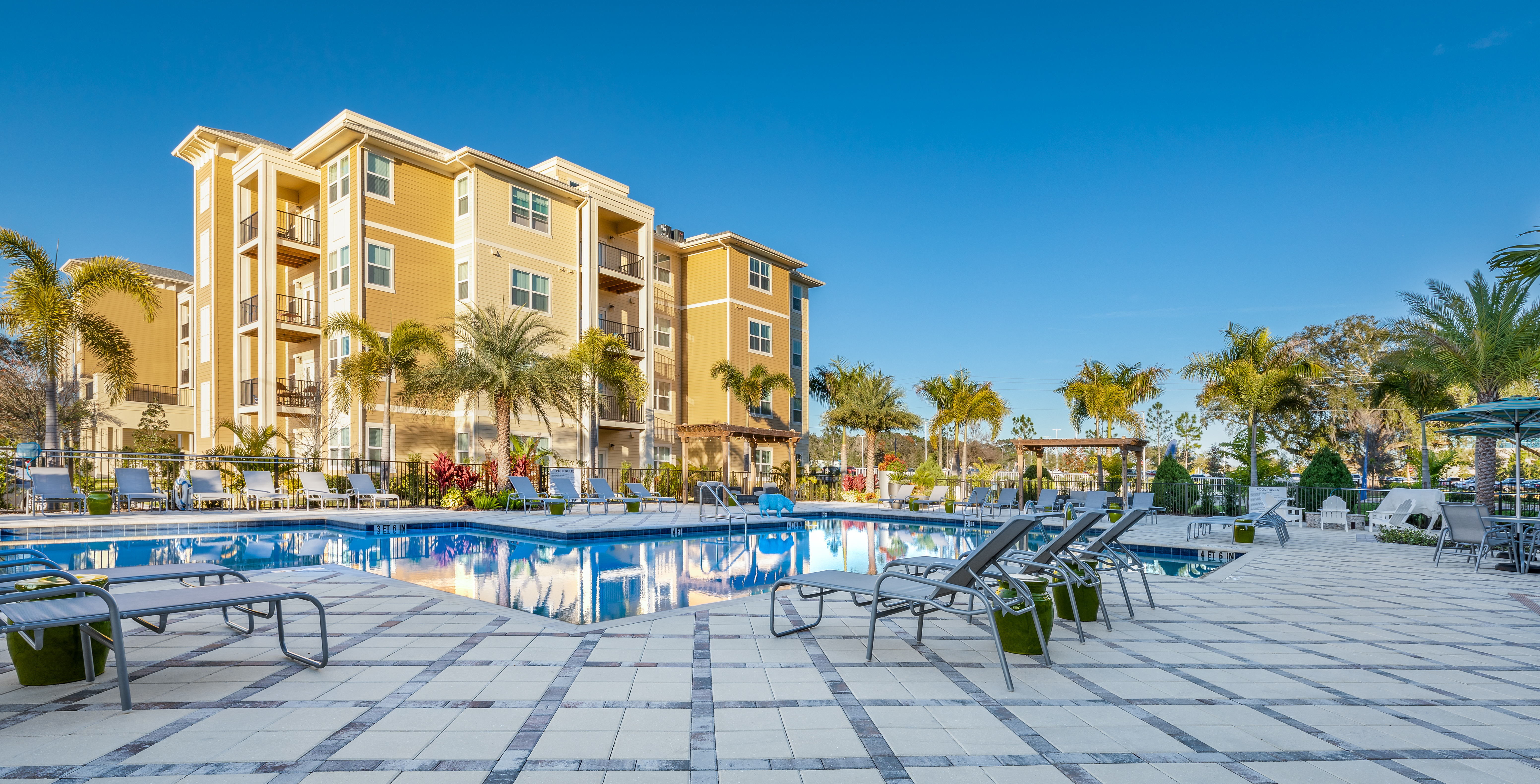 the pool at Lola apartments