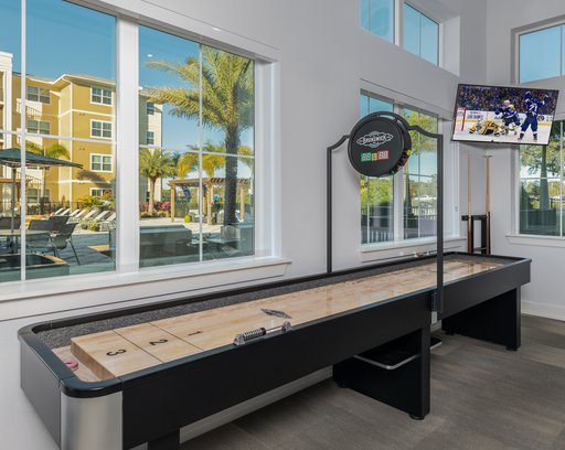game room at Lola apartments