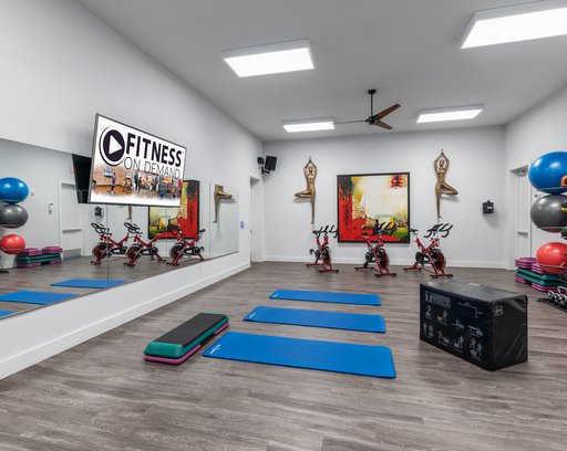 gym room at Lola apartments